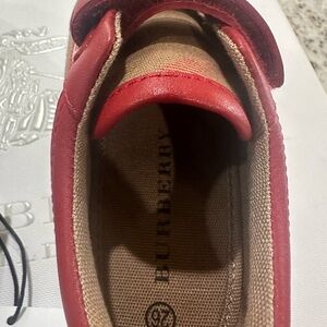 Burberry Kids Red Shoes